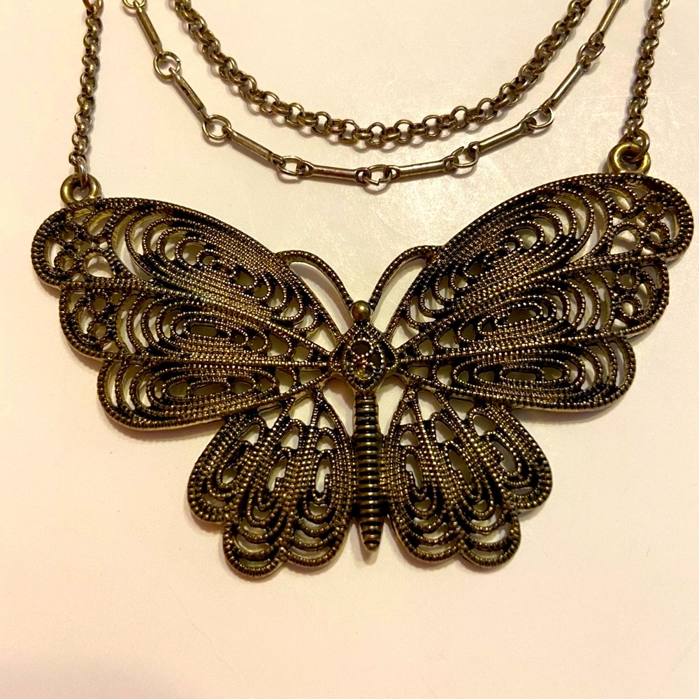 Vintage/ Moth/Butterfly Necklace